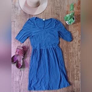 Old Navy Navy and Blue Striped Top